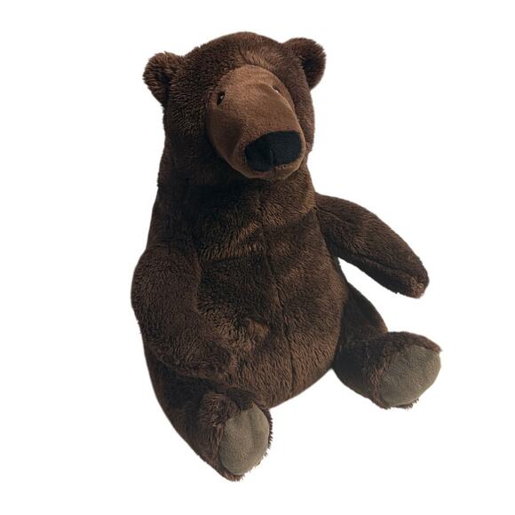 Kohls Grizzly Bear Plush Stuffed Animal Brown Cute Sitting Perfect Day Story - Picture 2 of 6